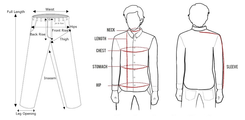 Shirt & Pent Measurement – Alankar